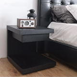 现代简约创意床头柜时尚床边柜小边几黑白色烤漆可定制特价包邮　