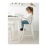 IKEA无锡宜家代购英格弗儿童书桌椅宝宝吃饭桌边餐椅 高脚椅子