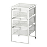 IKEA无锡宜家居代购 列纳特办公抽屉柜,书柜储物架白色30*34*56cm