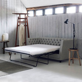 美式布艺沙发床沙发两用实木1.8可折叠双人沙发床北欧简约小户型