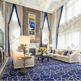 时尚地中海欧式宜家地毯客厅茶几沙发地毯卧室床边腈纶样板间地毯