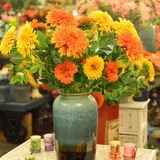 高品质仿真假花插花仿真花束向日葵家居客厅餐桌摆件装饰花瓶花艺