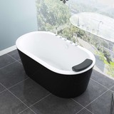 2016欧式黑红贵妃加深保温独立式亚克力无缝一体描述200浴缸
