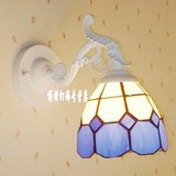 过道创意欧式地中海灯蓝色墙灯客厅壁灯卧室床头灯现代简约镜前灯
