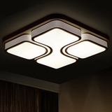 led长方形大气客厅吸顶灯遥控创意家用餐厅灯具主卧室灯温馨浪漫