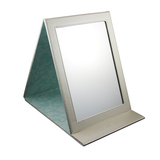 BOLEN 台式折叠便携镜子 化妆小镜子 皮革办公桌台式镜子CZD2100