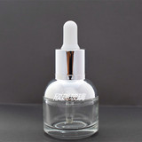 20ML/30ML透明玻璃套肩滴管瓶 精华素包装 化妆品瓶现货包材