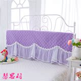 全棉韩式蕾丝床头罩夹棉加厚防尘罩床头套床靠背保护套1.8m床布艺