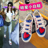 夏季新款明星同款低帮厚底帆布鞋女韩版学生小白鞋女休闲平跟板鞋