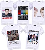 BIGBANG权志龙短袖衣服T恤女男GD同款周边签名照片打底衫春夏新款