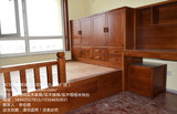 中式榻榻米地台/纯橡木炕/衣柜储物柜/书架书桌大连实木定制家具