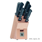 德国原装进口WMF/福腾宝不锈钢厨房刀具6件套装带刀架