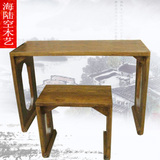 特价实木琴桌 中式古筝琴凳 古琴台塌桌 明清老榆木仿古古琴桌凳
