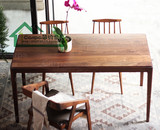 北欧书桌简约电脑桌小户型宜家办公桌美式6人实木餐桌会议桌组合