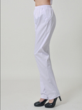 圣雪兰护士裤白色松紧腰工作裤子冬夏季不起球护士裤子护士服大码