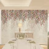 大型壁画背景墙卧室床头墙纸壁纸水墨画现代简约温馨花卉背景墙画