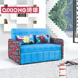 沙发床1.5米 折叠双人三人两用实木布艺 多功能宜家小户型沙发床