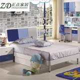儿童男孩床1.2米1.5米男孩卧室套房组合家具单人床王子床特价包邮