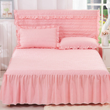 韩版床罩床裙加厚夹棉单件床套1.5米1.8*2.0X2.2m床席梦思保护套