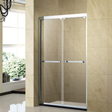 淋浴房钢化玻璃浴室简易隔断淋浴房整体浴室一字屏风移门定做