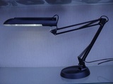 美式座夹两用超长臂LED台灯落地灯 万向灯头工作电脑台灯工厂台灯