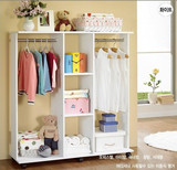 韩式宜家简易衣柜衣橱衣架儿童简单布衣柜加固型迷你空间大师
