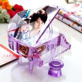 紫色水晶钢琴 紫色礼物音乐盒 结婚礼物 新婚礼物 创意礼品