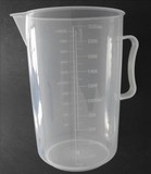 塑料量杯 烧杯 容量杯 量筒(带刻度、带把手) 2000ml/2L