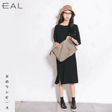 EAL新品2016夏季韩国连衣裙东大门莫代尔显瘦纯棉五分袖长裙女