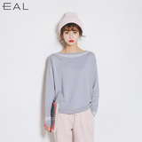 EAL新品2016春季韩国东大门新款一字领女士套头打底针织衫女L155