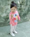 韩版童装女童卫衣春秋款2016新品儿童宝宝套头衫中长款亲子装上衣