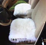 新款冬季汽车坐垫纯羊毛坐垫皮毛一体无靠背坐垫长毛单垫方垫