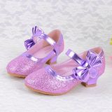 女童公主鞋皮鞋 舞蹈鞋2016夏季新款儿童高跟鞋小女孩水晶单鞋子
