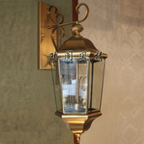 欧式复古客厅全铜壁灯高档美式户外防水别墅门厅会所酒店工程灯具