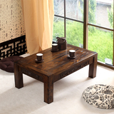 榆木茶桌茶台小方桌炕几中式实木炕桌飘窗桌子榻榻米茶几矮桌地台
