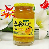 T 韩国原装进口kj蜂蜜柚子茶560g瓶装批发 果味蜂蜜茶 冲饮店热捧