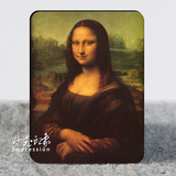 达.芬奇油画作品 蒙娜丽莎的微笑 创意冰箱贴 外贸磁贴 磁力超强