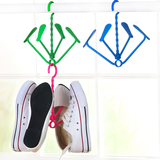 多功能塑料晾鞋架 阳台晒鞋子挂钩活动式晒袜子鞋带的架子夹子