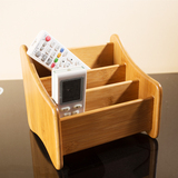 楠竹遥控器盒桌上收纳盒小架子餐巾纸抽盒客厅遥控器收纳盒创意