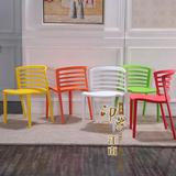 特价时尚塑料椅户外塑胶椅子白色休闲餐厅椅靠背接待培训椅食堂椅