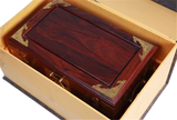 老挝大红酸枝素面红木实木首饰盒珠宝箱榫卯加厚面板家具摆件礼品