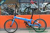 狼途20寸折叠自行车KY028 铝合金车架 双边折叠脚踏 SRAM X4 8S
