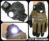 美式2211 WristLight户外手腕灯手表灯战术电筒求生识别信号灯黑