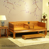 牡丹雕花罗汉床 中式100%实木仿古罗汉榻沙发床组合椅 特价热卖