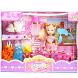 芭比娃娃公主大眼洋娃娃套装大礼盒儿童节生日礼物女孩过家家玩具