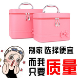 立体化妆箱手提大容量韩国可爱蝴蝶结化妆包化妆品收纳包女士防水