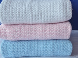 外贸加厚纯棉毯 儿童毛线毯盖毯 包边小毯子 休闲毯子 夏季午睡毯
