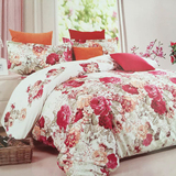 夏季新款大提花婚庆浪漫四件套简约中国风床上用品双人床床单被套