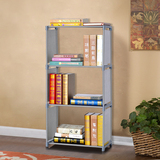 索尔诺 新款四层收纳架书柜简易组合储物架单个加固书柜多用途柜