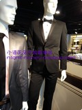 香港代购专柜正品 G2000 特别款两粒扣男士纯黑修身西服套装 宴会